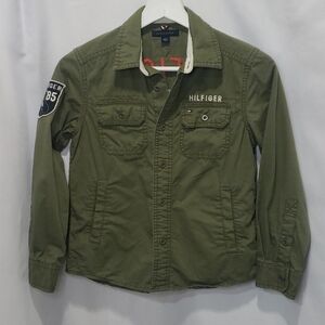 TOMMY HILFIGER Utility Patchwork Surf Club Button Down Army Green